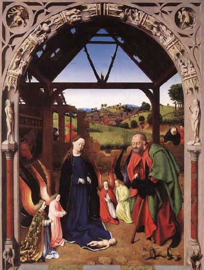 CHRISTUS, Petrus The Nativity Sweden oil painting art